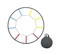 Aymzbd Escalera de Agilidad para Potenciar El Rendimiento Atlético Escalera para Ejercicios Deportivos Equipo Plegable de Coordinación Escalera para Mejorar, 12 Cuadrículas Multicolor