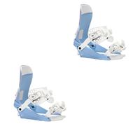 Aymzbd Fijaciones de Snowboard para Adultos Hebilla Liberación Rápida Base Regulable Correa Eva Respaldo Portátil Material Ligero Adecuadas para Esquí Hombre, M Blue