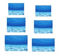 Aymzbd Fondo del Tanque de Peces del Cartel del Paisaje del del Acuario de Un Lado 3D, Cielo Azul, El 122x46cm