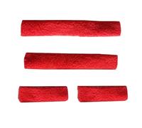 Aymzbd Fundas para Cabestro de Caballo Set Acolchado Incluye Cubierta para Nariz Y Mejillas Tubo Protector Material Felpa Adecuadas para Montar Entrenar Y Es, Rojo