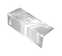 Aymzbd Herramienta Profesional para Marcado de Y Ángulos en Metal Y Madera con Regla de Precisión Y Guía de Dobladora Fabricada en Acero Inoxidable Ad, M