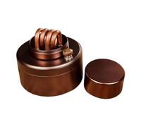 Aymzbd Hornillo de Alcohol Quemador de Espíritu Estufa de Metal Hornilla para Viajes Cocina para Excursiones Resistente Adecuado para Comidas Calientes, MarrÓn