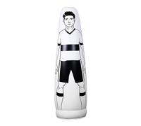 Aymzbd Inflable Maniquí de Fútbol para Simulación de Defensa Equipo para Fútbol Accesorio Multifuncional Entrenador de Guardameta Estructura Resistente, Blanco 175cm
