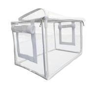 Aymzbd Invernadero Mini Set para Hongos Contenedor Bolsas Cultivo Plantas PVC Material Fácil Armado Aislamiento Térmico Adecuado para Huert, Claro