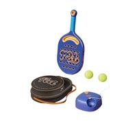Aymzbd Juego de Raqueta de Tenis de Playa con Pelotas Deportivas, Práctica Y Ligera Pala de Tenis con Bolsa de Almacenamiento para Jardín, Patio Y Exterior, Base Azul Soltera