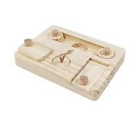 Aymzbd Juguete de Madera para Forrajeo Juguete Enriquecedor Interactivo de Enigmas para Conejo Dispensador de Snacks para Hamster Juego de para, Estilo e