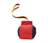 Aymzbd Juguete de para Perros Cojín de Almohadilla de Entrenamiento Mordedor con Asa Equipo Interactivo con Cuerda Algodón Y Fibra Dura, Rojo Negro