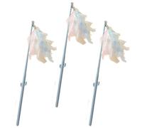 Aymzbd Juguetes con Plumas para Gatos, Varita Cazadora, Teaser para Gatos de 38cm, Varita para Mejorar El Coeficiente de, Palo para Gat, Cactus Azul