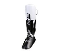 Aymzbd Leg Guards Resistentes a Lavados Múltiples Ligera Almohadillas de Protección en Tibia Y Pie para Evitar Lesiones en Entrenamiento de Artes M, Blanco