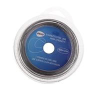 Aymzbd Líder de Pesca de Acero Inoxidable con Cable de Pesca Resistente Línea en Siete Y Recubrimiento Protector Adecuado para Pesca a, 60