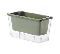 Aymzbd Maceta Autorriego Macetero Autorriego Rectangular Contenedor PP Multifuncional Doble Capa Plantador Resistente para de Riego, Verde