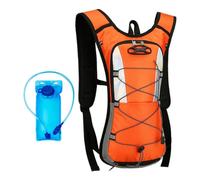 Aymzbd Mochila de hidratación para Senderismo con vejiga de Agua de 2L, Mochila de Agua para Escalar montañas y Correr, Naranja