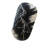 Aymzbd Muay Thai Almohadilla de Entrenamiento de Boxeo Escudo de Defensa Taekwondo Protector Acolchado con Absorción de Impactos Correa Ajustable de PU, Blanco Negro