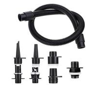 Aymzbd Paddle Board Bomba Manguera Adaptador Inflable Tubo Aire Conector Reemplazo Material EVA Instalación Sencilla Función Portátil Adecuado para Deportes, con 7 Adaptadores