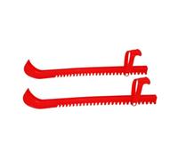 Aymzbd Par Ice Skate Cover Protector Ajustable Antideslizante Hecho de Goma Accesorio para Patines de Hielo Adecuado para Patinaje Artístico Hockey Reemplazo, Rojo 44 Cm