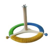 Aymzbd Parrots Playstand de Madera Resistente para Entrenamiento Ejercicio y Juego Soporte Giratorio Antideslizante Adecuado para Loros y Aves Pequeñas en, Style a
