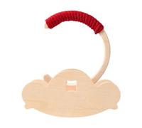 Aymzbd Percha de Madera para Aves, Soporte de Entrenamiento para Loros Y Periquitos, Mesa de Juego Funcional, Rojo