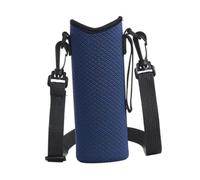 Aymzbd Porta Botellas de Agua Organizador Portabotellas Funda con Soporte Correa de Hombro Material Neopreno Resistente Y Antichoque Adecuado Escuel, Azul Marino