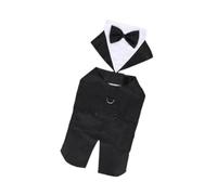 Aymzbd Prince Tuxedo Perro Accesorio Traje Disfraz Banda Lazo Collar Diseño Confortable Poliéster Fácil de Poner Adecuado para Ceremonias Reuniones F, 2XL