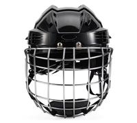 Aymzbd Protección Deportiva de Cabeza Casco Deportes Contacto Frontal Metal Cobertura Completa Cierre Ajustable Interior, Negro, Pequeño Circunferencia De La Cabeza 52 58