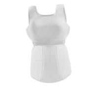 Aymzbd Protector de Pecho para Karate Mujeres Chaleco Deportivo Ergonómico Poliéster Protección Abdominal Transpirable Adecuado para Fútbol Rugby Gimnasio Us, L