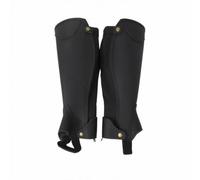Aymzbd Protectores Ecuestres Pierna Media Pierna Microfibra Construcción Elástica Adecuado para Jinetes y Entrenamiento Ecuestre , L Adecuado Para Circunferencia De Pierna De 38 Cm
