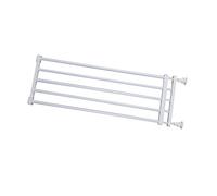 Aymzbd Puerta Retráctil para Perros Barrera Extensible Baja Ajustable Valla para Casa de Montaje a Presión Uso Silencioso en Pasillos Ligera de Plástico, Altura 24cm