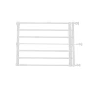 Aymzbd Puerta Retráctil para Perros Barrera Extensible Baja Ajustable Valla para Casa de Montaje a Presión Uso Silencioso en Pasillos Ligera de Plástico, Altura 42cm