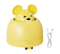 Aymzbd Ratón para Gatos, Juguete Interactivo, con Cabeza Que se esconde, eléctrico y Recargable por USB, Amarillo