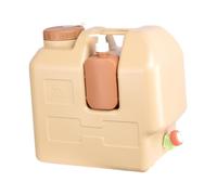 Aymzbd Recipiente de Agua para Acampar con Cubo de Agua del Grifo para Caminar Sobrevivir Acampar