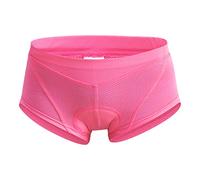 Aymzbd Ropa Interior Ciclismo para Mujer Calzoncillos Triangulares Acolchados 3D con Panel de Gel Tela Transpirable Que Seca Rápido para Trayectos en Bicicle, Rosado, M