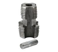 Aymzbd Roscadora para Tubos Kit de Tuberías Manual Multifuncional Compatible con Taladros Acero Cobre Ideal para Proyectos Domésticos Bricolaje Tarea, Acero