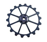 Aymzbd Rueda Cerámica con Polea Trasera para Bicicleta Cojinete Sellado de Aluminio y Cerámica Accesorio para Derailleur Sustitución Duradera y, Negro