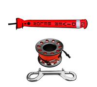 Aymzbd Scuba Buceo Inflable Superficie Carrete Robusto Tubo Señalizador Reflectante Accesorio Indispensable para Subacuática Diseñado en TPU Y, Gris
