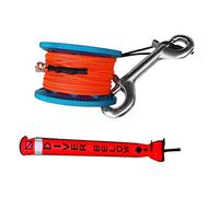 Aymzbd Scuba Buceo Inflable Superficie Carrete Robusto Tubo Señalizador Reflectante Accesorio Indispensable para Subacuática Diseñado en TPU Y, Azul