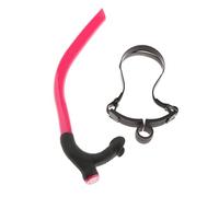 Aymzbd Snorkel Profesional con Tubo Y Silicona Segura para Respirar Bajo Agua Correa con Clip Montaje Central Purga Automática Apto para Natació, Rosado