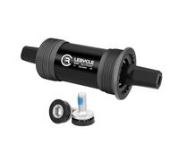 Aymzbd Square Taper Soporte Pedalier Cuadrado Rodamiento Sellado Accesorio Bicicleta Acero Carbono Instalación Fácil Adecuado para Ciclismo Montaña, 122.5 mm.