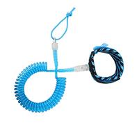 Aymzbd Surfboard Leash Cable Enrollado Accesorio de Sujeción Doble Base TPU Correa Ajustable Portátil Reemplazo Adecuado para Surfistas Principiantes Y