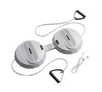 Aymzbd Tabla de Torsión de Cintura Tablero Plegable Entrenador Abdominal con Función Masájeo Pantalla Inteligente Soporta Gran Peso Apta para Mujeres Adulto, Gris