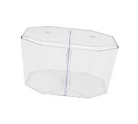 Aymzbd Tank Mini Acuario Octogonal Tanque de Cría Pecera Apilable con Panel Separador Removible Transparente PP Fácil Mantenimiento Adecuado para
