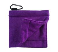 Aymzbd Toalla para Limpiar Bolas de Golf con Clip para Deportes Al Aire Libre, PÚrpura