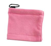 Aymzbd Toalla para Limpiar Bolas de Golf con Clip para Deportes Al Aire Libre, Rosa