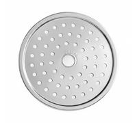 Aymzbd Vaporizador de Acero Inoxidable Redondo con Patas Fuertes Extraíbles Agujeros Precisión para Cocinar y Soporte Sólido Adecuado para Cocina en Casa Restaurantes Menús Saludables, 14-5cm