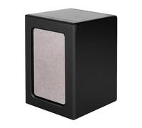 Aymzbde Madera para Mascotas, Urnas para Perros, Gatos, Pérdida Funeraria, Regalo de Recuerdo de Mascotas, Caja de Recuerdo para Perros, Ataúd Funerar, Negro, Individual