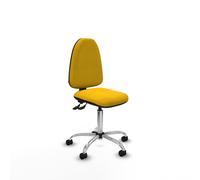 Aýna cpdm bali amarillo sin brazos base cromada ruedas nailon 50mm
