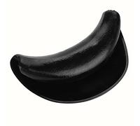AYNEFY Almohada de silicona para el cuello, gel de peluquería, lavado de pelo, almohada para el cuello, champú y cuenco para uso en el hogar o salón, 14 x 7 cm / 5.5 x 2.8 pulgadas (negro)