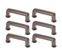 AYNEFY Angle de Derecha Puente de Hebilla de Hebilla de Metal Metal Aleación de Zinc Aleación para Bolsas Cinturas de Chaquetas con Electroplating Anti- (Negro plateado)