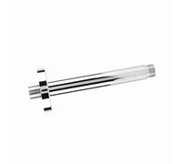 AYNEFY Brazo de Acero Brazo de Ducha de Techo Redonda del de la Pared de la Pared de Acero Inoxidable de Ducha de Inoxidable para Baño Accesorio de a Prueba de óxido Cromado con Estandarte con (20.3