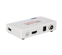 AYNEFY Convertidor Coaxial de Modulador RF HDMI, Adaptador de Entrada de Video Digital HD Demodulador, Caja Convertidora de Se?al de Transmisor de TV Anal¨®gica Compatible con 480I / 480P