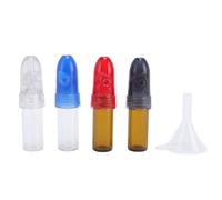 AYNEFY Dispensador de Especias Portátil, Interruptor de Perilla Dosificadora Precisa, Minibotella de Almacenamiento Recargable para Viajes de Camping, Hecha de PP Premium